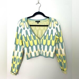 Kendall + Kylie Mini Cropped Cardigan Sweater